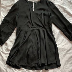 Black wrap dress